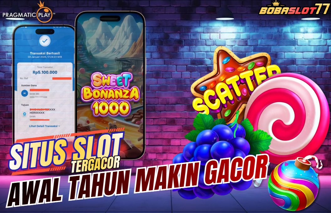 Selamat kepada user id : el***a Wede Rp 5.100.000 di Game SWEET BONANZA 1000 PRAGMATIC PLAY Cair Gk Sampe 1 Menit! Menang Mudah di Bobaslot77